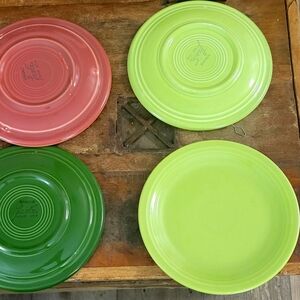 14 Vintage Fiestaware  7.5 inch plates